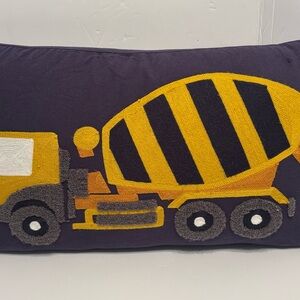Construction Truck Accent Pillow